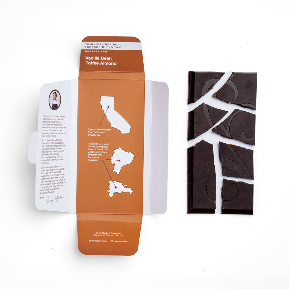 Vanilla Bean Toffee Almond Dessert Bar