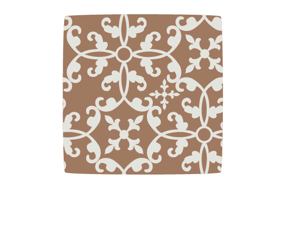 Illustration of Ginger Elizabeth Chocolates brown butter bonbon. 