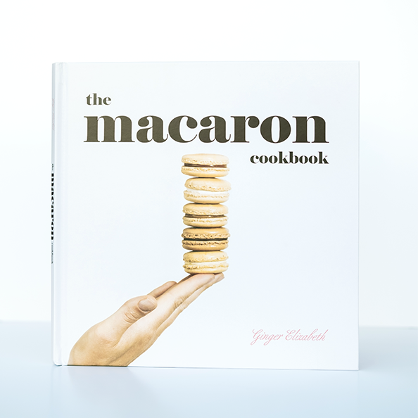 The Macaron Cookbook straight on, front with white background
